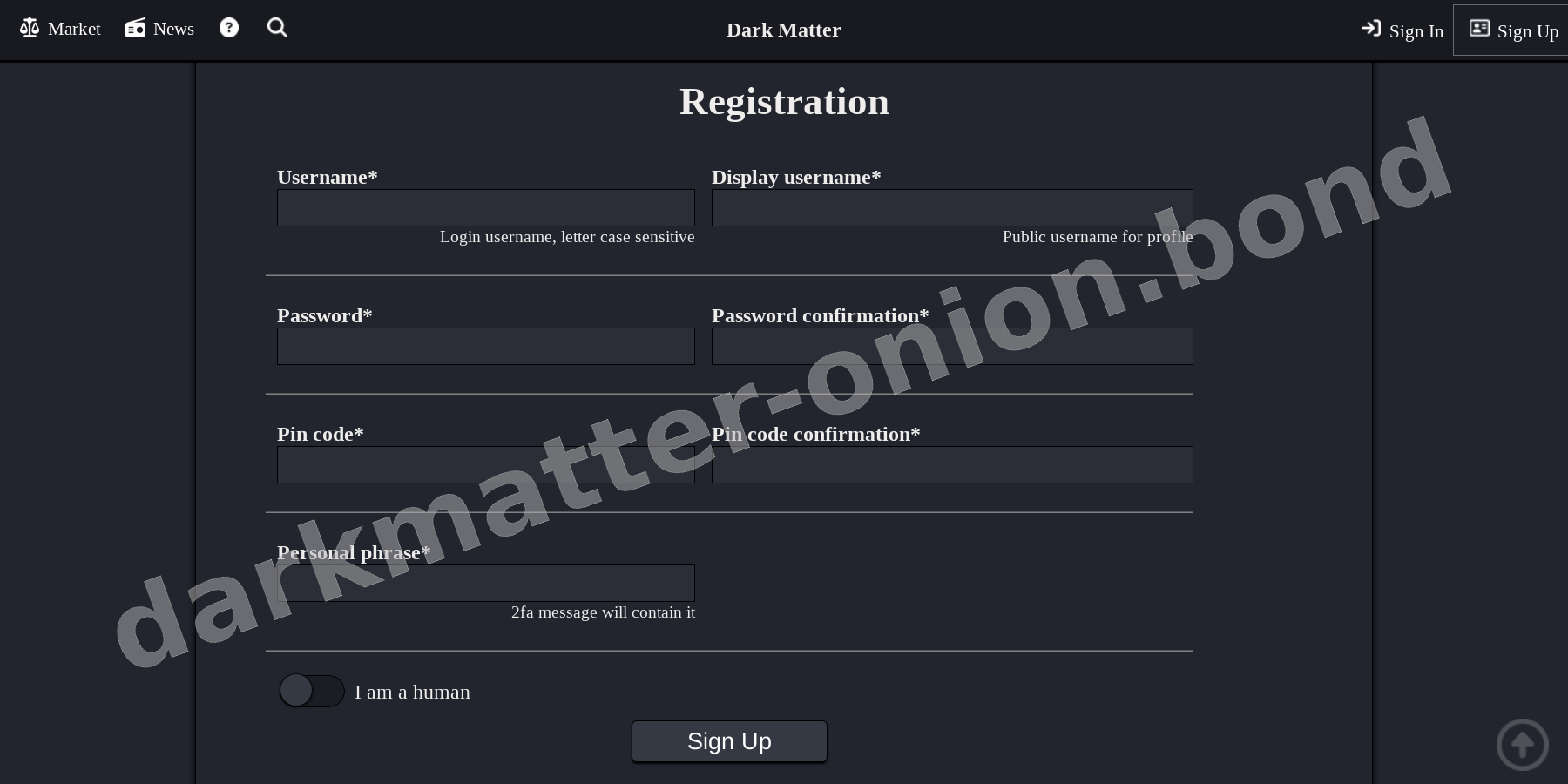 Account Registration Page